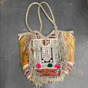 Linda Pampa Embellished Tassel Bag